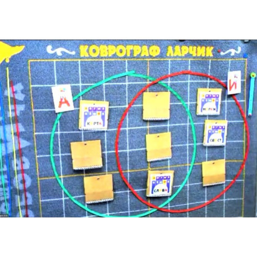 Грамотей (Игра "Круговерт и ленточки Ларчик"; Набор № 1 "Карточки к игре "Грамотей")