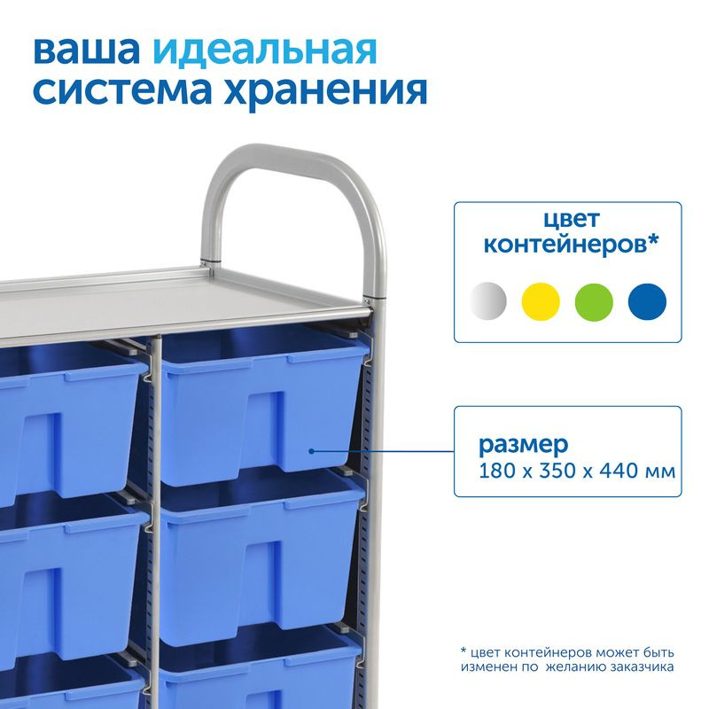 Контейнер средний (В180 х Ш350 хГ440 мм)