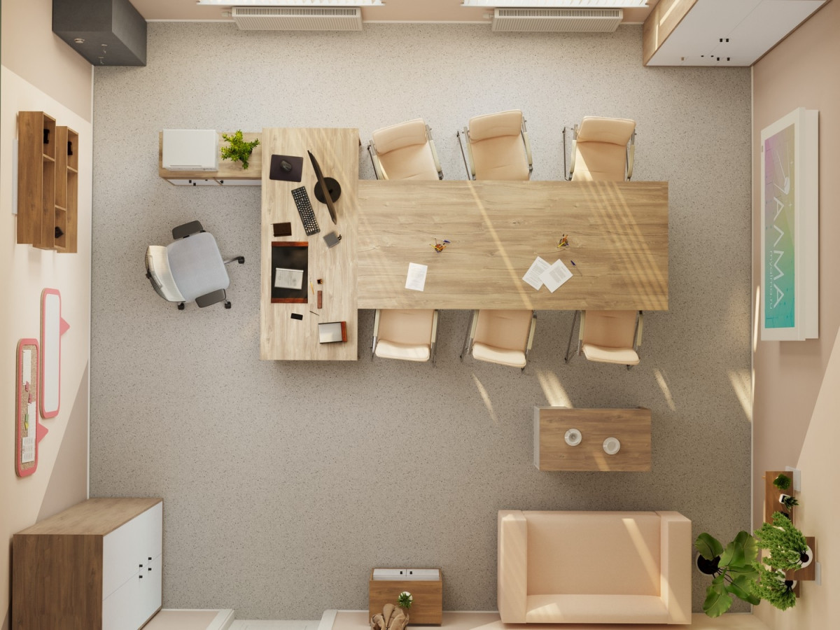 Кабинет руководителя в образовательное учреждение 27 м²