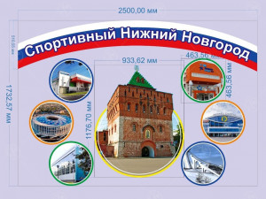 Настенная композиция "Спортивный Нижний Новгород"