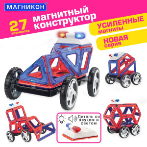 Магнитный конструктор МАГНИКОН МК-27 "Полицейская машина"