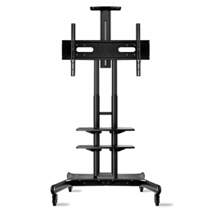 ONKRON TS 1881 чёрная мобильная стойка для панелей 65"-86"