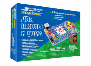 Эл. конструктор ЗНАТОК "Для школы и дома с мультиметром. 1000 схем"