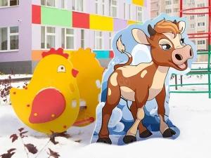 Уличная фигура "Новогодний бычок"