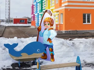 Уличная фигура "Хоккеист"
