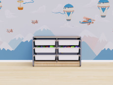 Двойной модуль для хранения игрушек из коллекции «НЕГА»