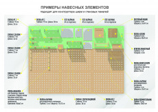 Настенная панель с перфорацией ПС84ф, 84х60 см
