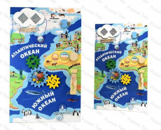 Бизиборд (дидактическая панель) настенный "Занимательная география". Серия: НАША ПЛАНЕТА - ЗЕМЛЯ