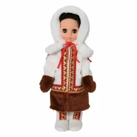 Эля в костюме народов Севера 2. Весна Кукла пластмассовая