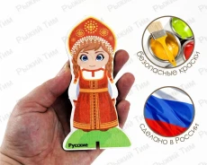 Набор фигурок Народы России и Ближнего Зарубежья 10-15 см  (фанера, УФ печать)
