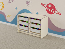 Двойной модуль для хранения игрушек из коллекции мебели «НЕГА ЛАЙТ»