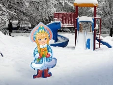 Уличная фигура "Снегурочка"