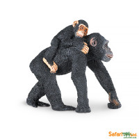 Фигурка обезьяны Safari Ltd Шимпанзе с малышом